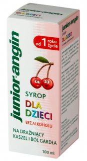 Junior-angin syrop dla dzieci od 1 roku życia smak czereśniowy 100 ml