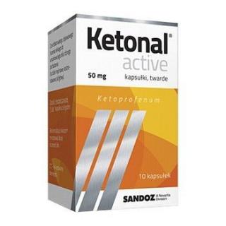 Ketonal Active 50 mg 10 kapsułek
