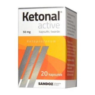 Ketonal Active 50 mg 20 kapsułek