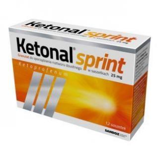 Ketonal Sprint 25 mg  12 saszetek