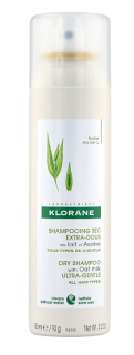 KLORANE ultrałagodny suchy szampon z mleczkiem z owsa do wszystkich rodzajów włosów 150 ml