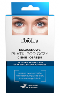 L Biotica Home Spa, płatki kolagenowe pod oczy redukcja cieni i obrzęków 3 x 2 sztuki