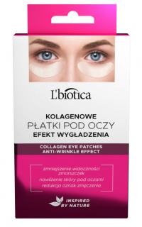 L Biotica Home Spa płatki kolagenowe pod oczy wygładzanie zmarszczek 3 x 2 sztuki