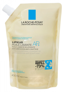 LA ROCHE-POSAY LIPIKAR olejek myjący uzupełniający poziom lipidów, przeciw podrażnieniom skóry 400 ml opakowanie uzupełniające