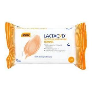 LACTACYD FEMINA chusteczki do higieny intymnej 15 sztuk