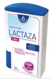 Lactaza TABS na nietolerancję laktozy 100 tabletek