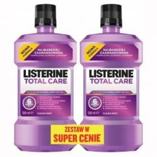 Listerine Total Care płyn do płukania jamy ustnej 500 ml + 500 ml