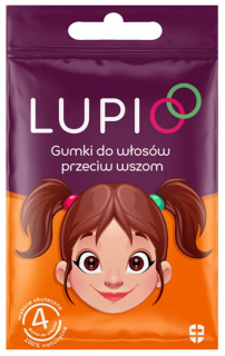 Lupio gumki do włosów przeciw wszom 4 sztuki