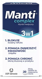 Manti Complex 3w1 tabletki do rozgryzania i żucia 20 sztuk