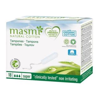 Masmi Organiczne Tampony super  18 sztuk