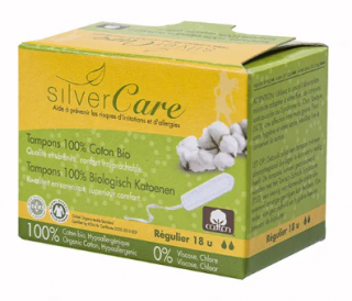 Masmi Silver Care tampony higieniczne z bawełny organicznej regular 18 sztuk