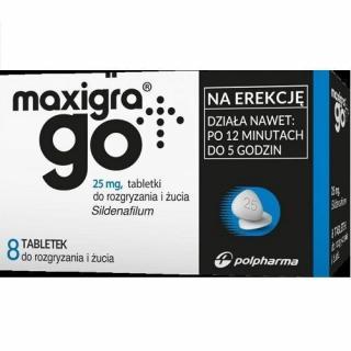 Maxigra Go 25 mg  8 tabletek