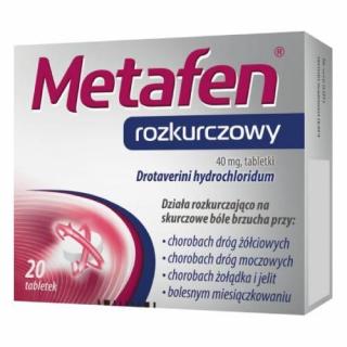 Metafen rozkurczowy 40 mg  40 tabletek