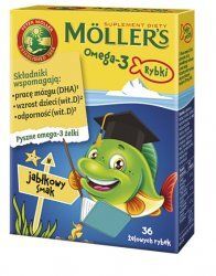 Moller s Omega-3 Rybki jabłkowe * 36 żelek