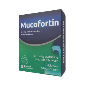 Mucofortin 0, 6g 10 tabletek musujących