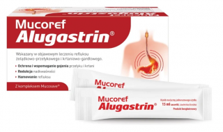 Mucoref Alugastrin zawiesina doustna 14 saszetek x 15 ml