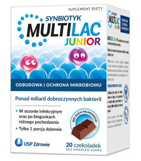 Multilac Junior czekoladki 20 sztuk
