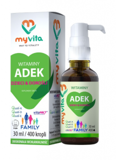 MyVita ADEK Family dla dzieci i dorosłych krople 30 ml