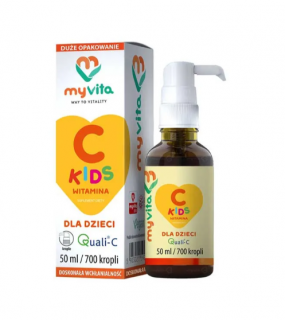 MyVita Witamina C Kids Quali-C krople dla dzieci powyżej 1 roku 50 ml