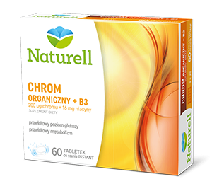 NATURELL Chrom Organiczny + witamina B3      60 tabletek