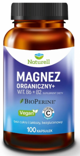 NATURELL Magnez Organiczny + 100 kapsułek