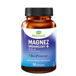 NATURELL Magnez Organiczny +  50 kapsułek