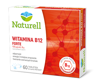 NATURELL Witamina B12 Forte    60 tabletek do ssania