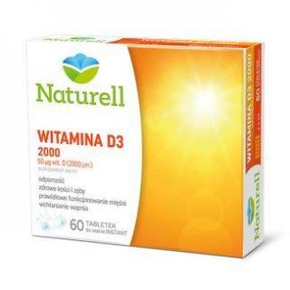 NATURELL Witamina  D3 2000   60 tabletek do ssania