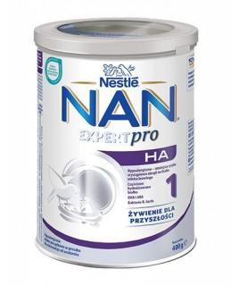 Nestle NAN EXPERT pro HA 1 Hypoalergiczne mleko początkowe dla niemowląt od urodzenia 400g