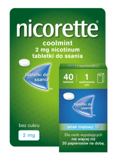 Nicorette Coolmint 2 mg 40 tabletek do ssania