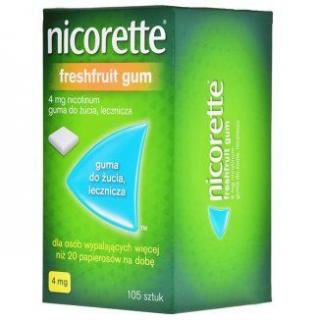 Nicorette FreshFruit 4 mg guma do żucia 15 sztuk