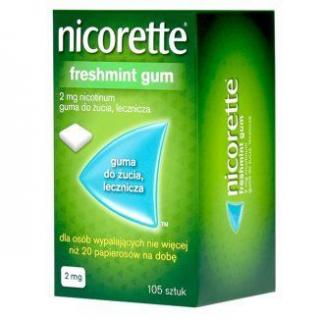 Nicorette FreshMint Gum 2 mg guma do żucia lecznicza 15 sztuk