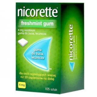 Nicorette Freshmint Gum 4 mg guma do żucia lecznicza 15 sztuk