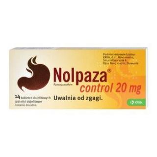 Nolpaza control 20 mg  14 tabletek