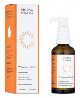 Norsa Pharma Witamina D3 + K2 krople doustne 50 ml