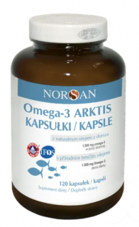 Norsan Omega-3 Arktis kapsułki z naturalnym olejem z dorsza arktycznego 120 kapsułek