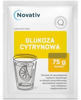 Novativ Glukoza cytrynowa proszek 75g