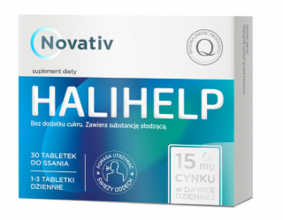 Novativ Halihelp tabletki do ssania 30 sztuk