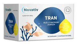 Novativ Tran olej z wątroby dorsza  60 sztuk