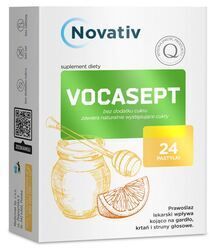 Novativ Vocasept tabletki na gardło do ssania 24 pastylki