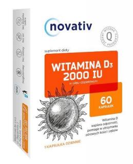 Novativ Witamina D3 2000 IU  60 kapsułek