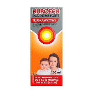 Nurofen dla dzieci Forte, smak truskawkowy, zawiesina doustna   100 ml