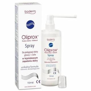 OLIPROX Spray do skóry głowy i ciała w zapaleniu łojotokowym 150 ml