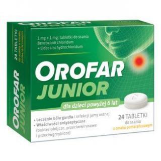 Orofar Junior  24 tabletek