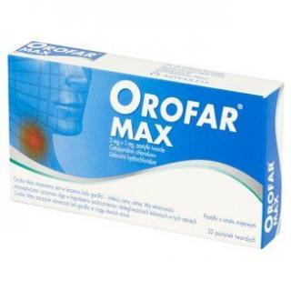 Orofar MAX  20 pastylek