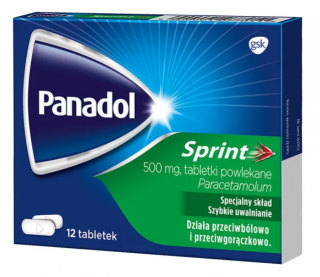 Panadol Sprint 500 mg 12 tabletek powlekanych