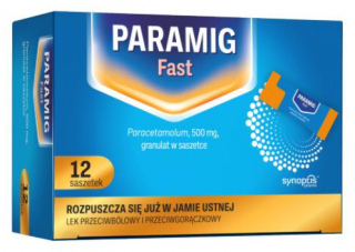 Paramig Fast 500 mg granulat 12 saszetek