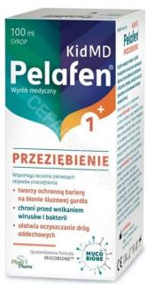 Pelafen Kid MD Przeziębienie syrop dla dzieci powyżej 1 roku życia i dorosłych smak malinowy 100ml