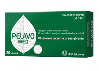 Pelavo Med 20 mg tabletki ulegające rozpadowi w jamie ustnej 20 sztuk