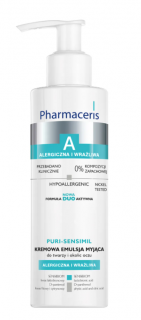 PHARMACERIS A Puri-Sensimil kremowa emulsja myjąca do twarzy i okolic oczu 190 ml